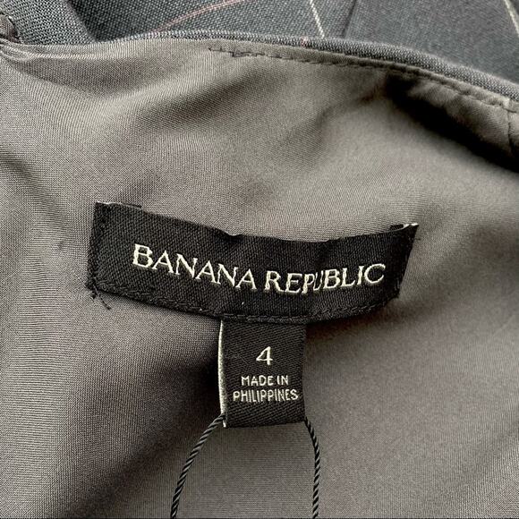 Banana Republic Windowpane Ruffle Shoulder Dress - Picture 11 of 12